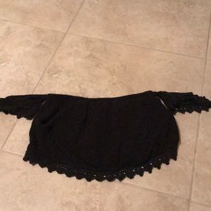 Cropped off the shoulder shirt